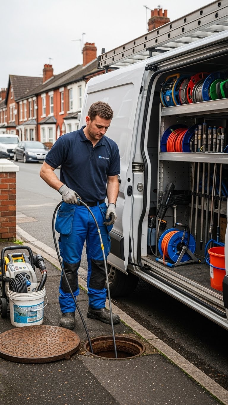 Local Services Drainage engineers on site